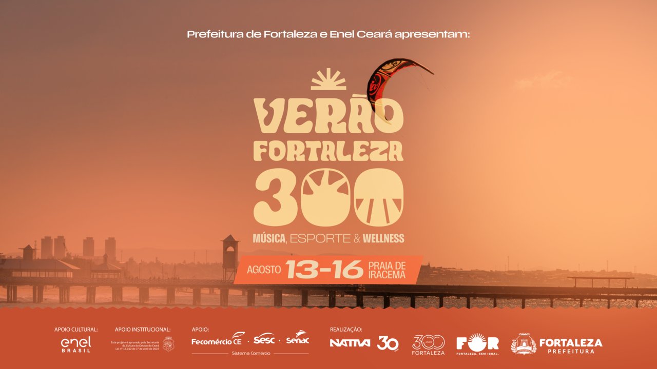 Verão Fortaleza 300 reúne música, esportes náuticos, bem-estar e economia criativa na orla da Capita